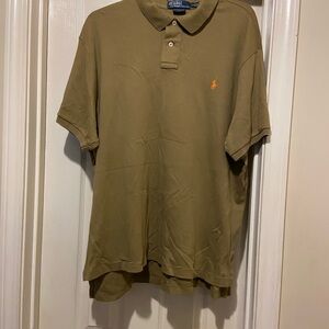 Ralph Lauren Men's Polo Shirt in Tan
